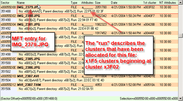 DiskExplorer for NTFS: MFT entry for file IMG_2379.JPG